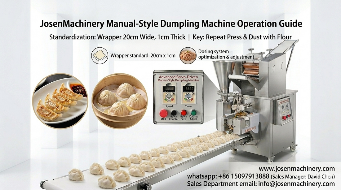 Mastering the Automatic Handmade-Style Dumpling Machine: A Professional Guide by JosenMachinery